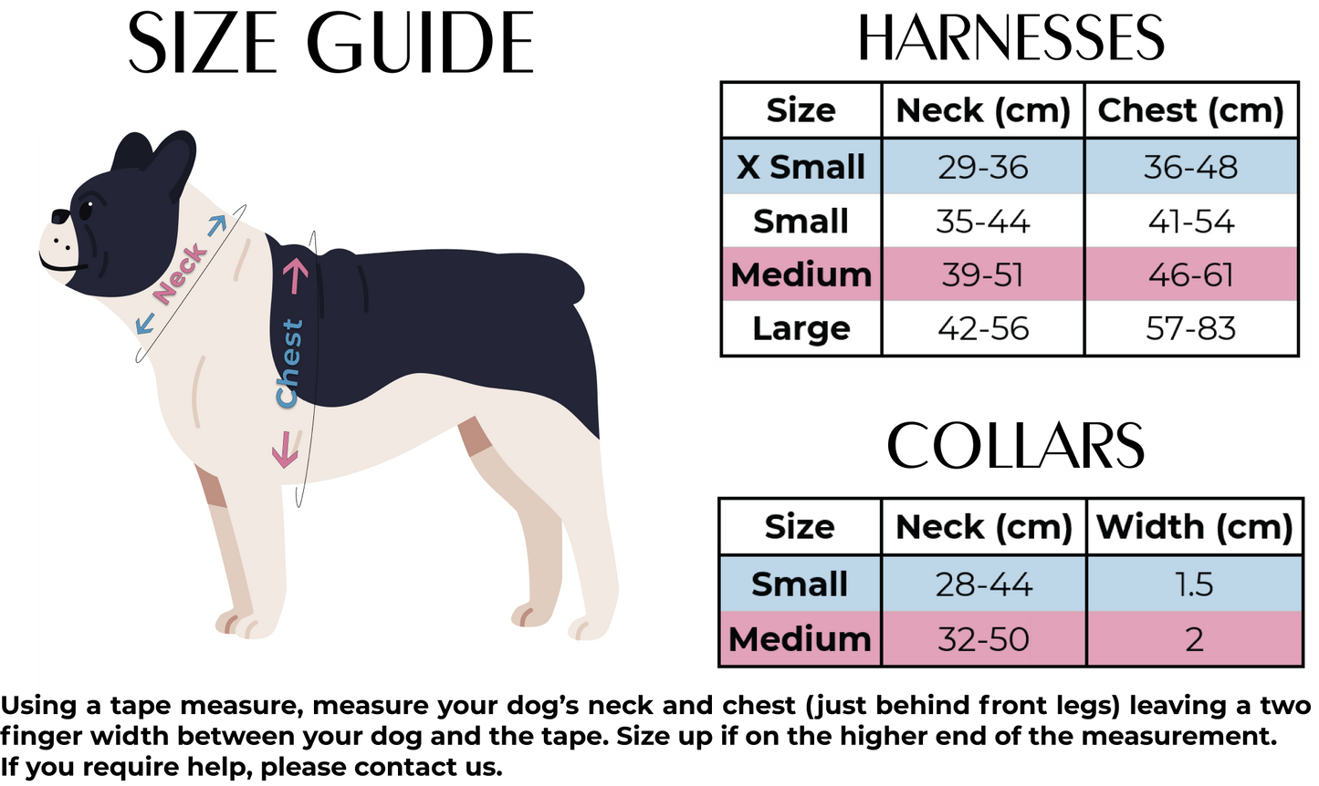 'Sammi' - Red & Grey Check Dog Harness