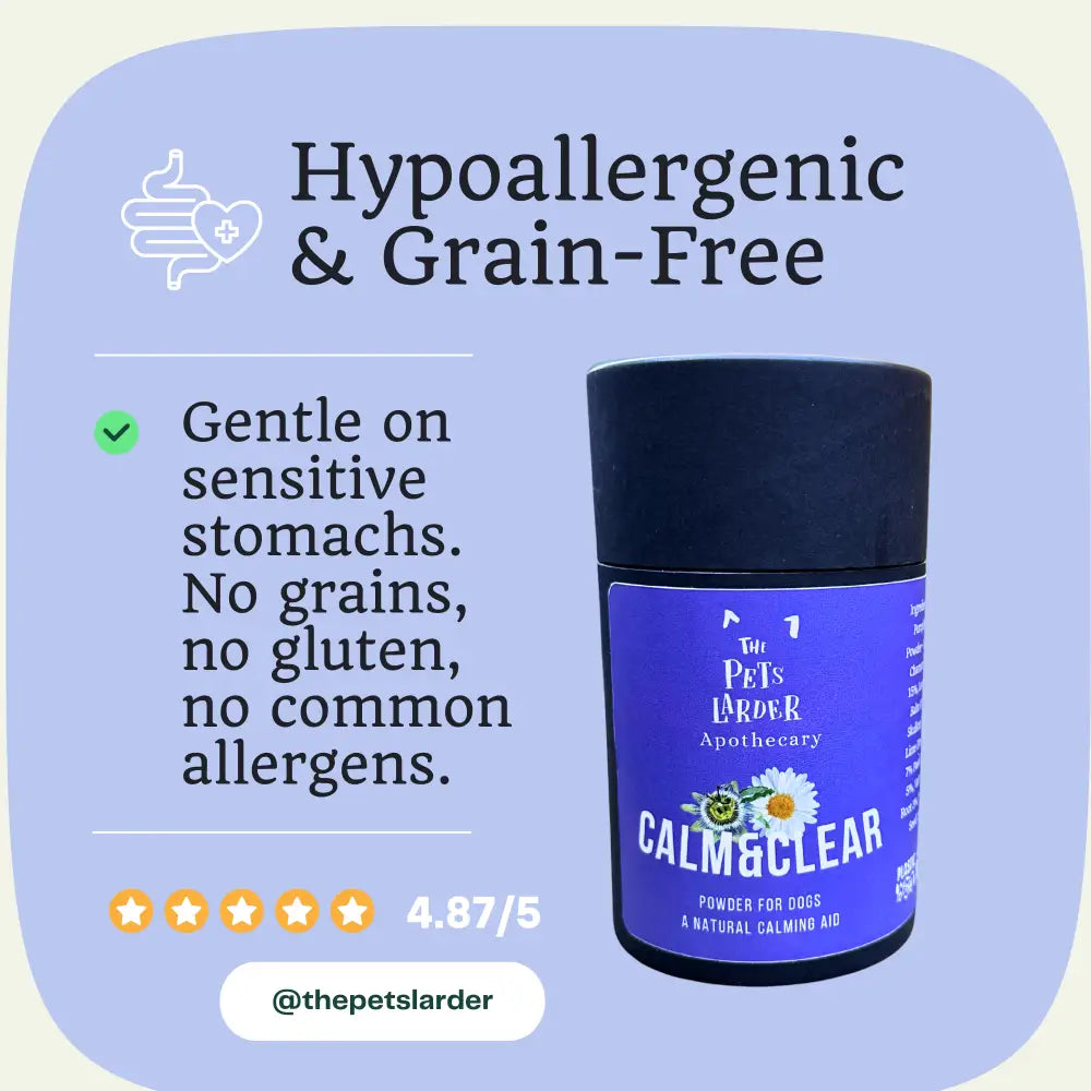 Calm & Clear – Natural Herbal Calming Supplement for Dogs